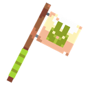 Faction Flag - Wooden (Lime Llamas)