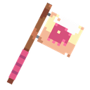 Faction Flag - Wooden (Pink Parrots)