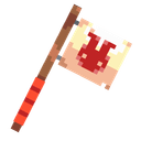 Faction Flag - Wooden (Red Rabbits)