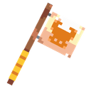 Faction Flag - Wooden (Yellow Yaks)
