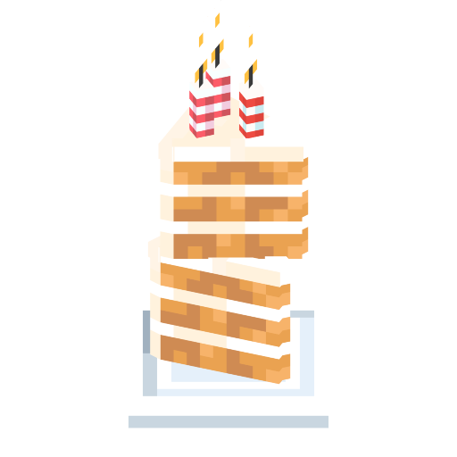 Double Birthday Slice